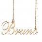 Custom Nameplate Necklace Personalized Jewelry Gifts for Women Bruno