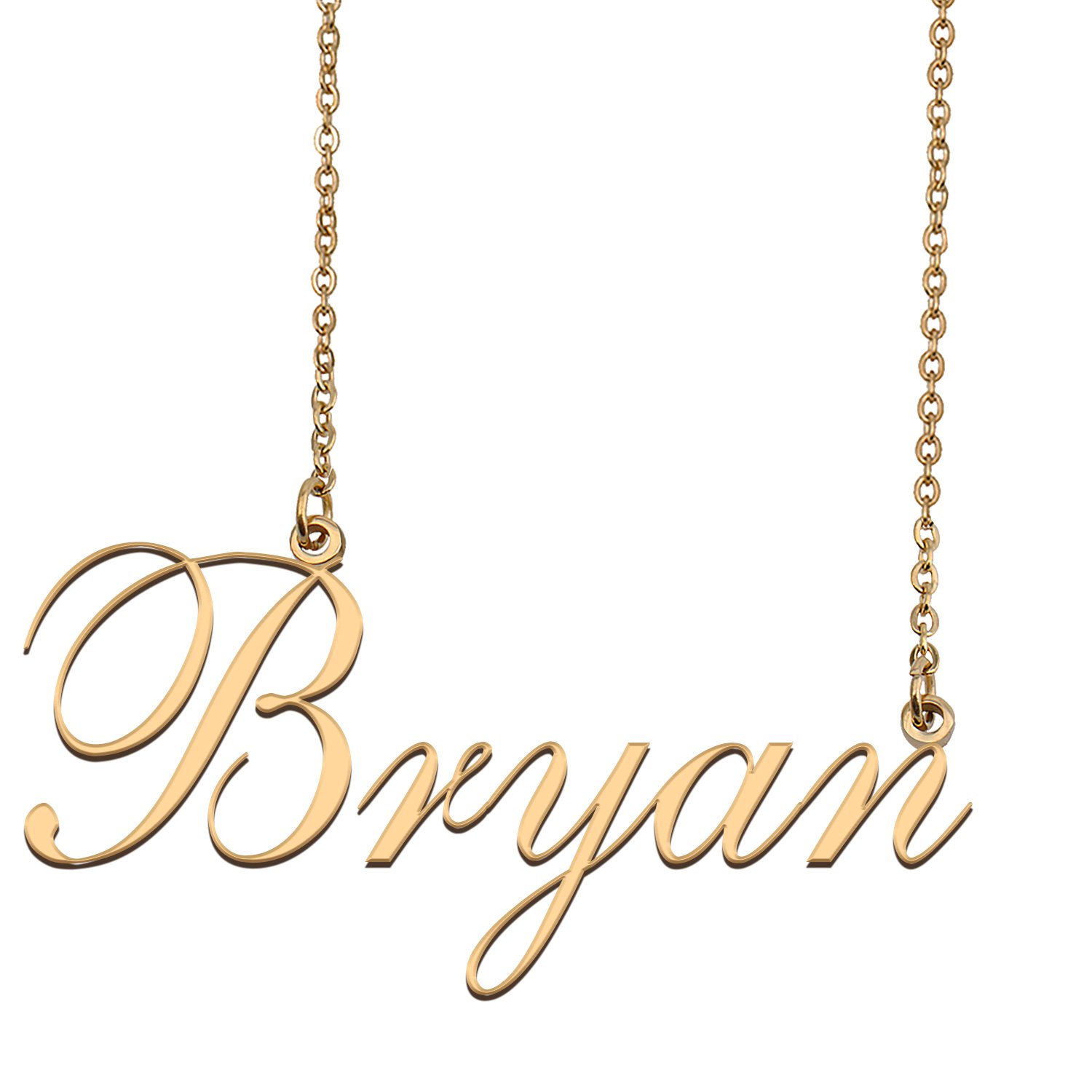 Custom Nameplate Necklace Personalized Jewelry Gifts for Women Bryan
