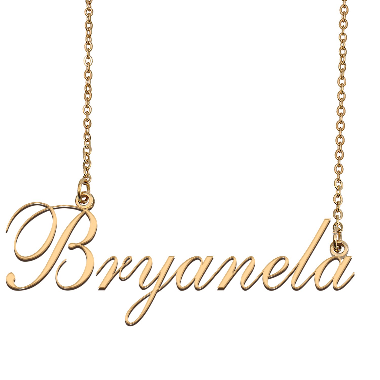 Custom Nameplate Necklace Personalized Jewelry Gifts for Women Bryanela