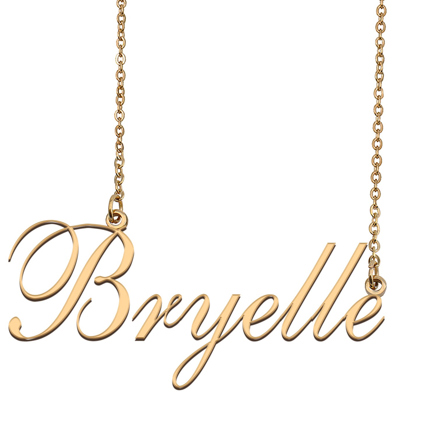 Custom Nameplate Necklace Personalized Jewelry Gifts for Women Bryelle