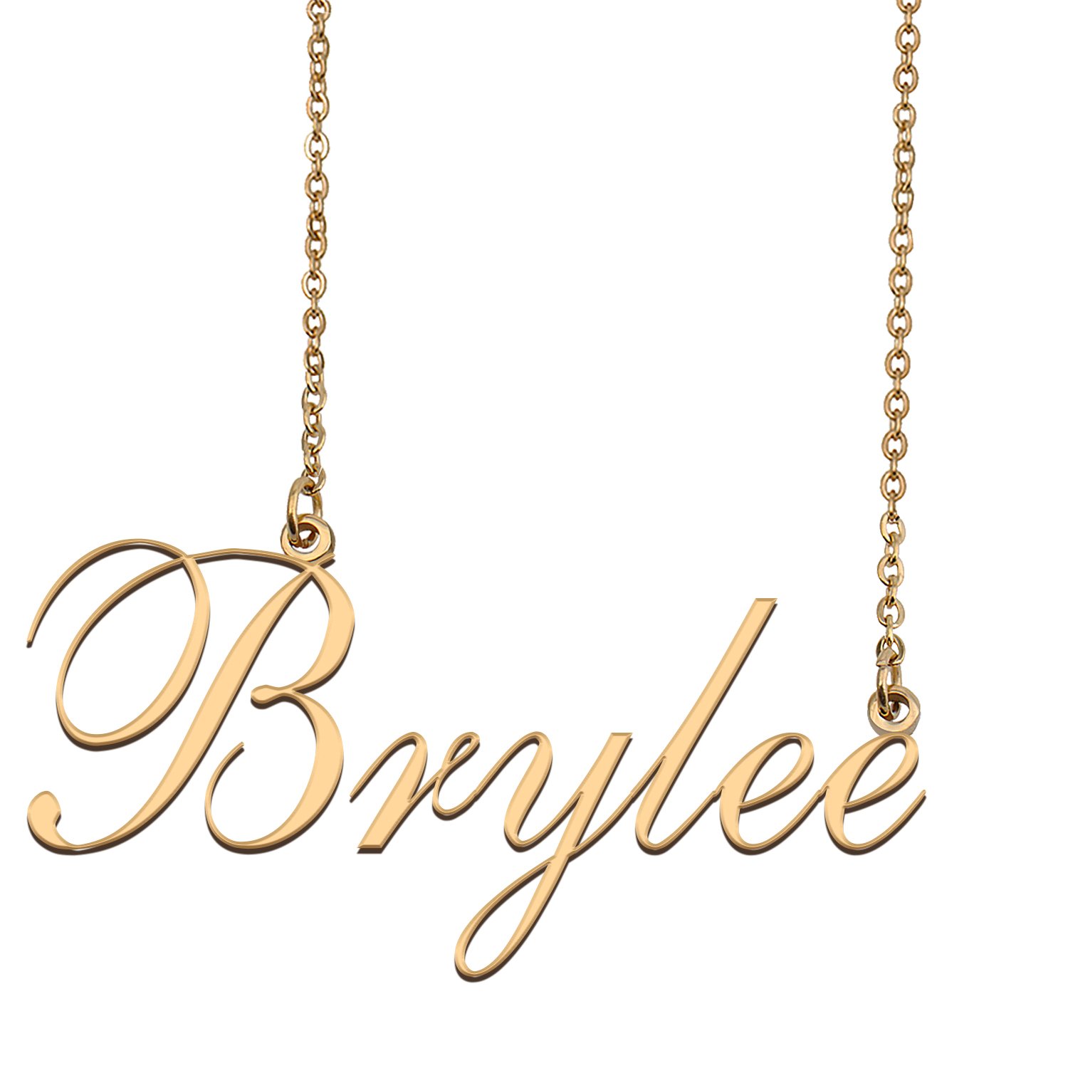 Custom Nameplate Necklace Personalized Jewelry Gifts for Women Brylee