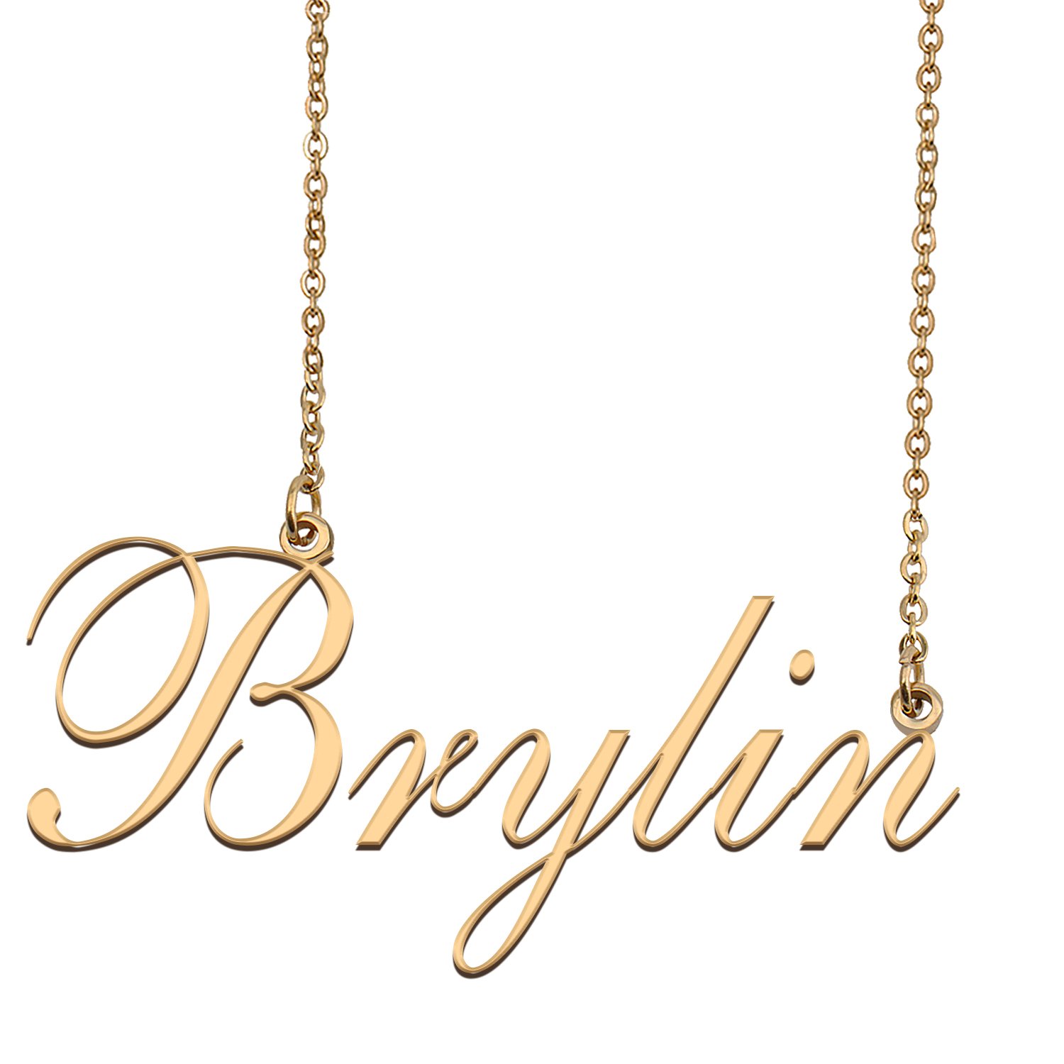 Custom Nameplate Necklace Personalized Jewelry Gifts for Women Brylin