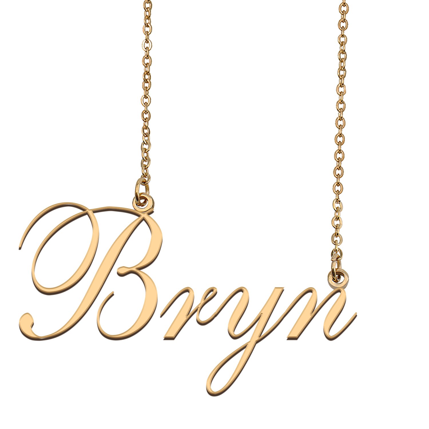 Custom Nameplate Necklace Personalized Jewelry Gifts for Women Bryn