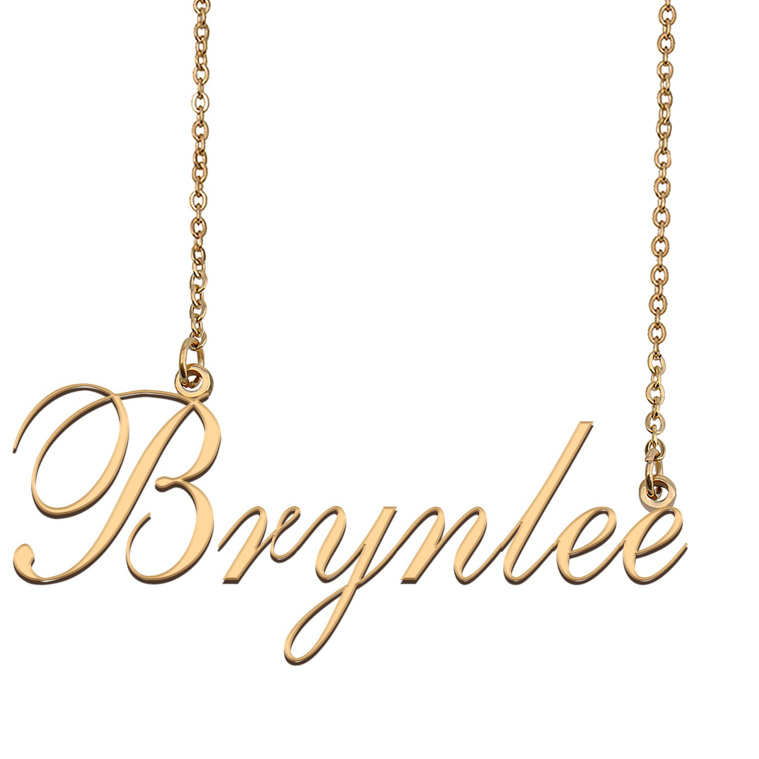Custom Nameplate Necklace Personalized Jewelry Gifts for Women Brynlee