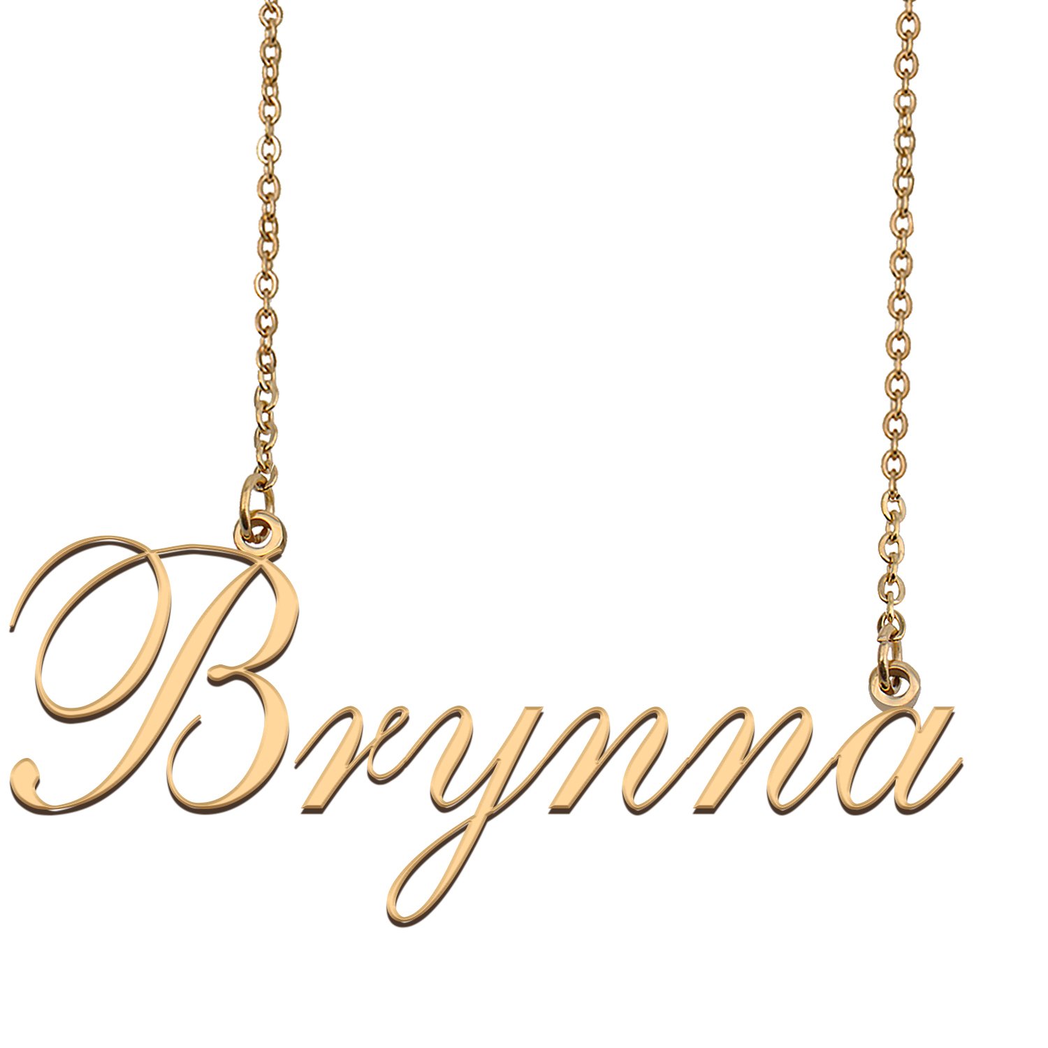 Custom Nameplate Necklace Personalized Jewelry Gifts for Women Brynna