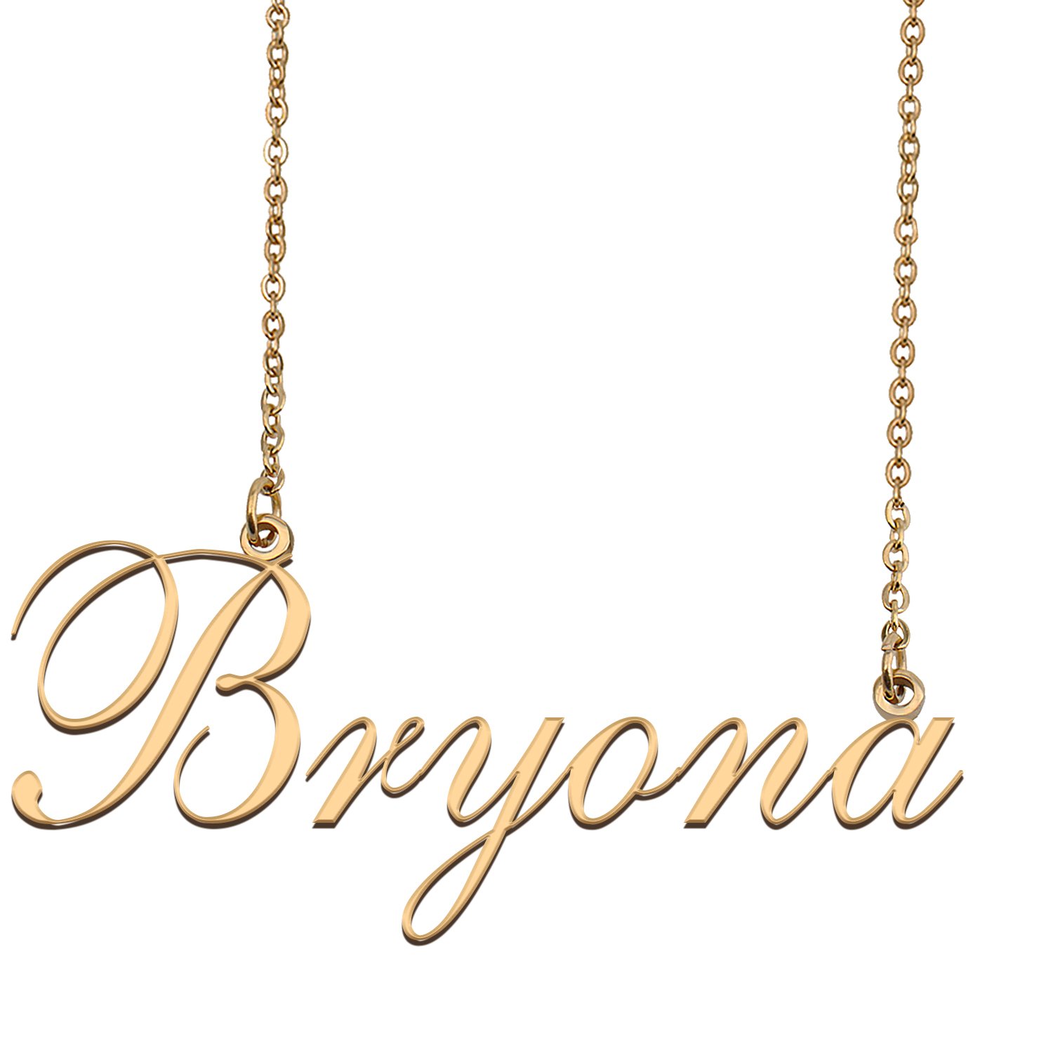 Custom Nameplate Necklace Personalized Jewelry Gifts for Women Bryona