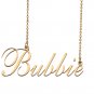 Custom Nameplate Necklace Personalized Jewelry Gifts for Women Bubbie