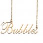 Custom Nameplate Necklace Personalized Jewelry Gifts for Women Bubbles