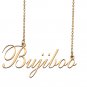 Custom Nameplate Necklace Personalized Jewelry Gifts for Women Bujiboo