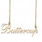 Custom Nameplate Necklace Personalized Jewelry Gifts for Women Buttercup