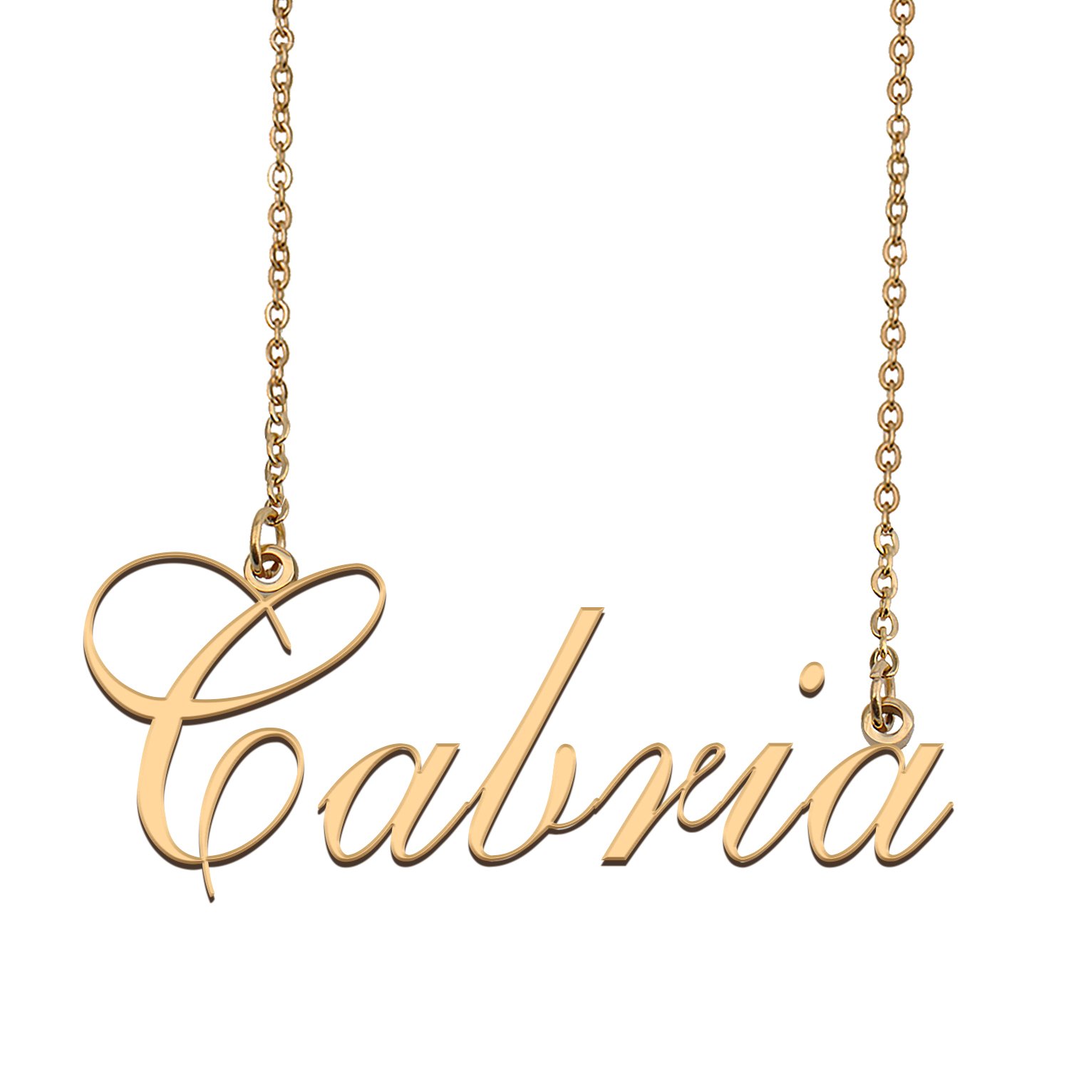 Custom Nameplate Necklace Personalized Jewelry Gifts for Women Cabria