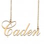 Custom Nameplate Necklace Personalized Jewelry Gifts for Women Caden