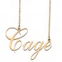Custom Nameplate Necklace Personalized Jewelry Gifts for Women Cage