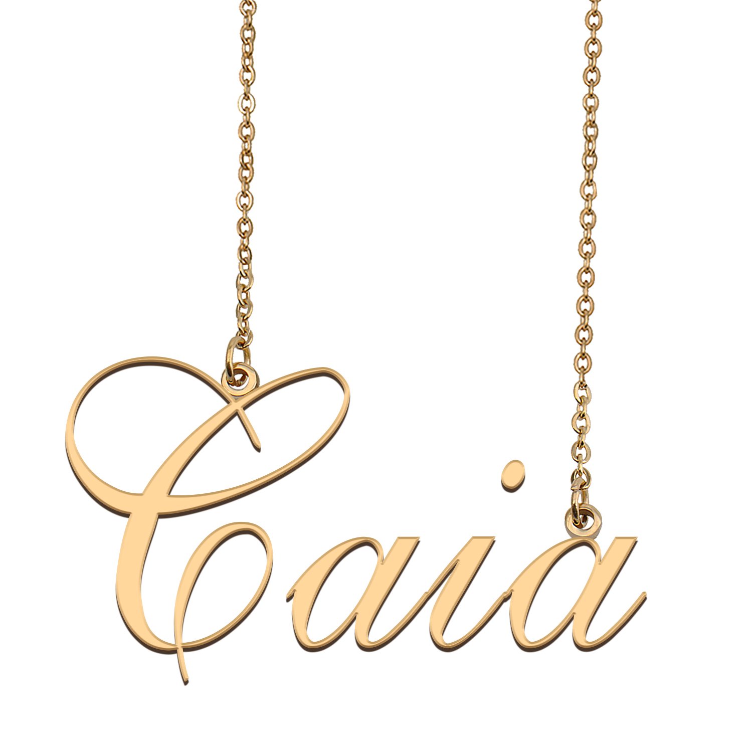 Custom Nameplate Necklace Personalized Jewelry Gifts for Women Caia