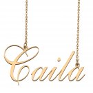Custom Nameplate Necklace Personalized Jewelry Gifts for Women Caila