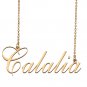 Custom Nameplate Necklace Personalized Jewelry Gifts for Women Calalia