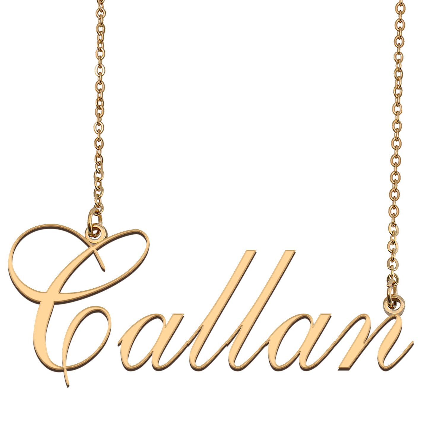 Custom Nameplate Necklace Personalized Jewelry Gifts for Women Callan