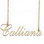 Custom Nameplate Necklace Personalized Jewelry Gifts for Women Calliana