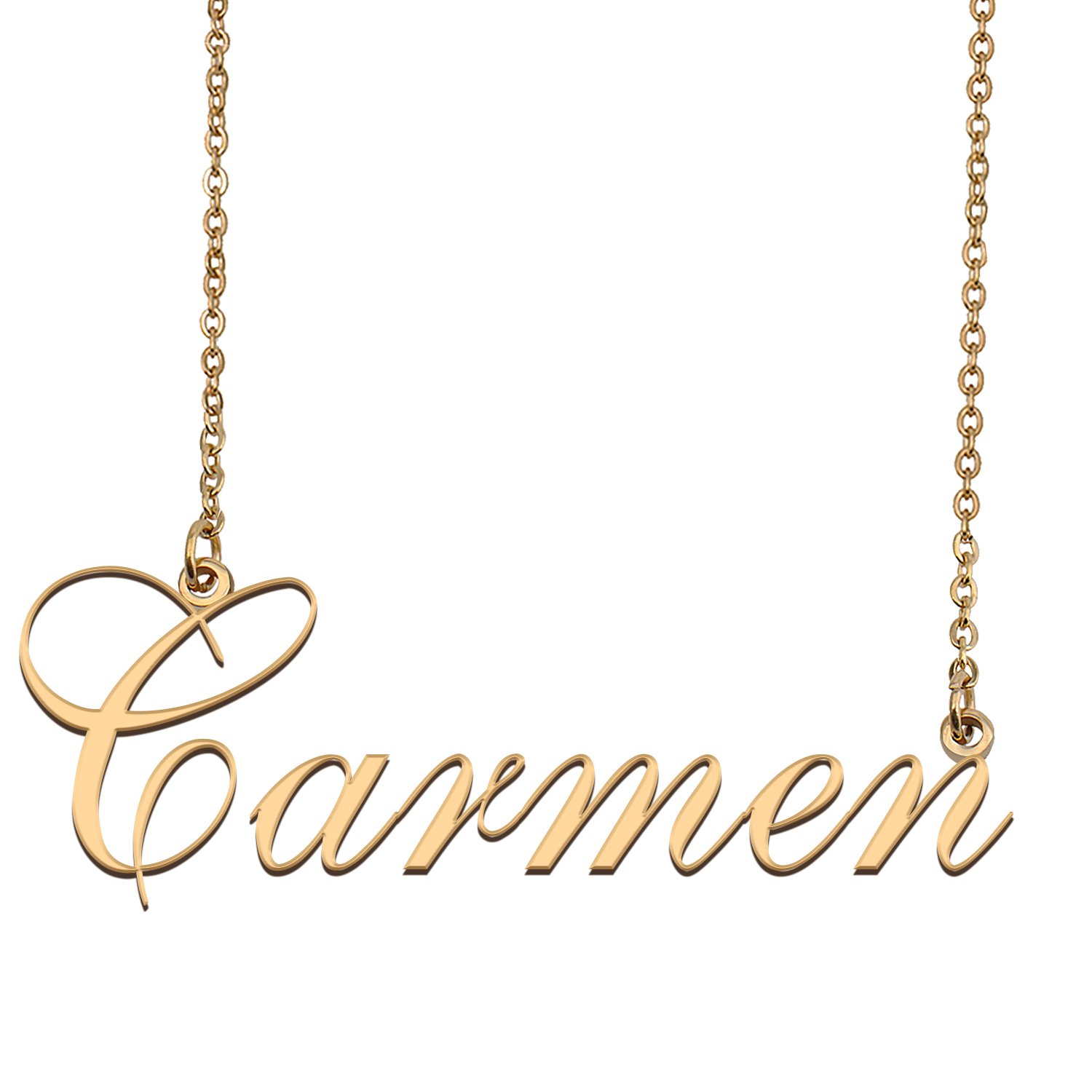 Custom Made Dainty My Name Necklace Best Friendship Jewelry Gifts for Her Carmen