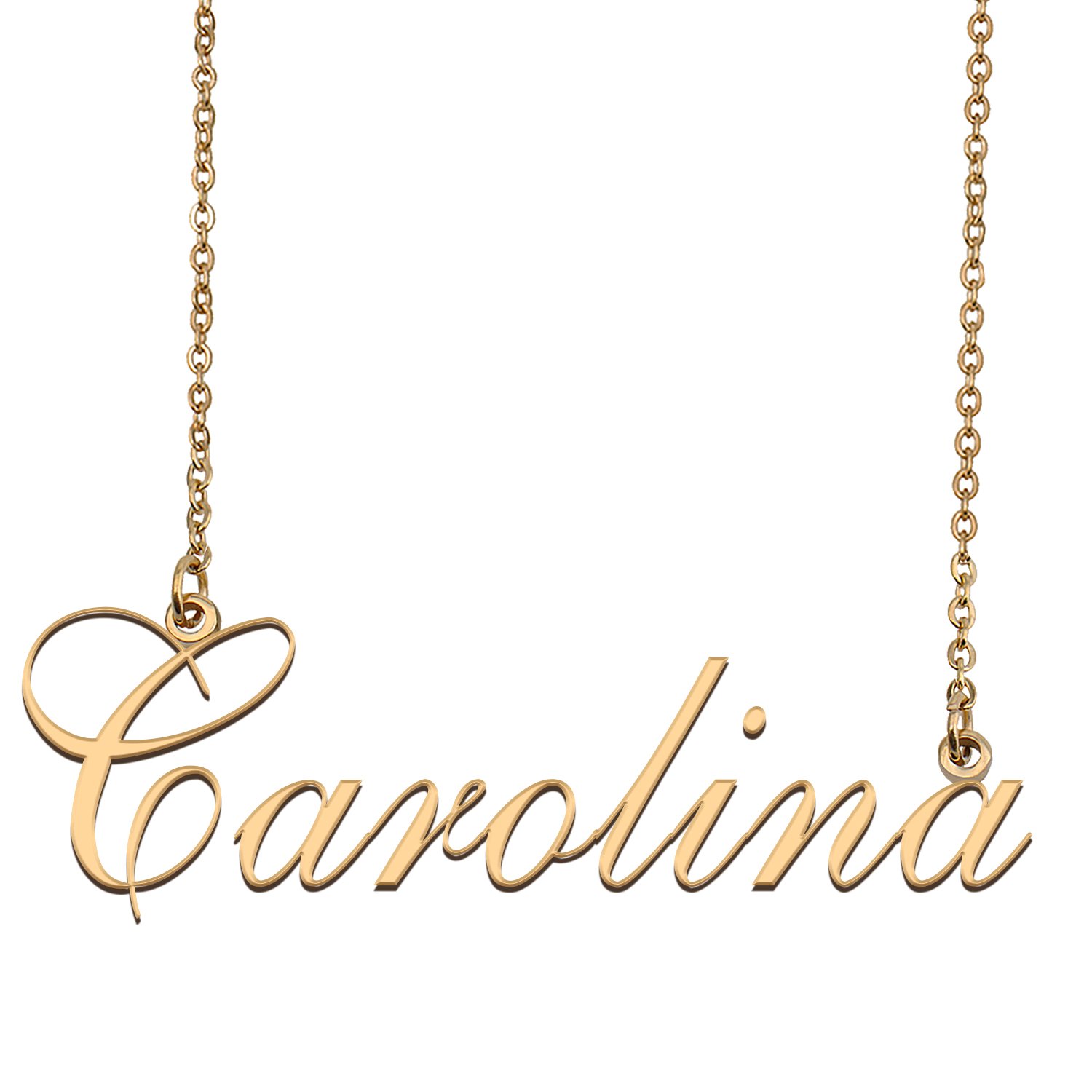 Custom Made Dainty My Name Necklace Best Friendship Jewelry Gifts for Her Carolina