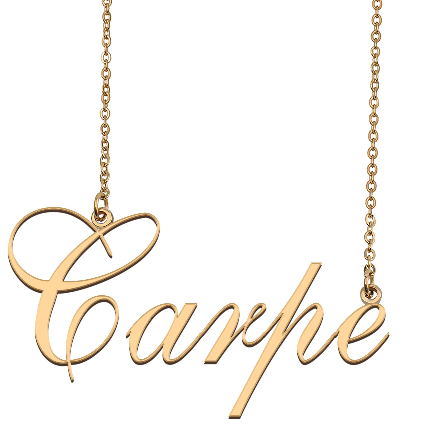 Custom Made Dainty My Name Necklace Best Friendship Jewelry Gifts for Her Carpe