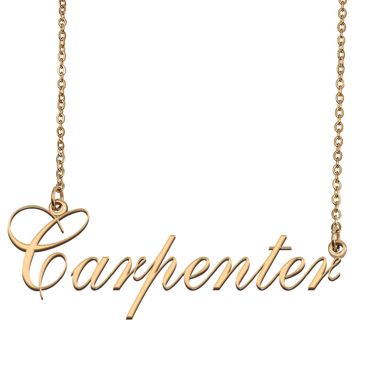 Custom Made Dainty My Name Necklace Best Friendship Jewelry Gifts for Her Carpenter