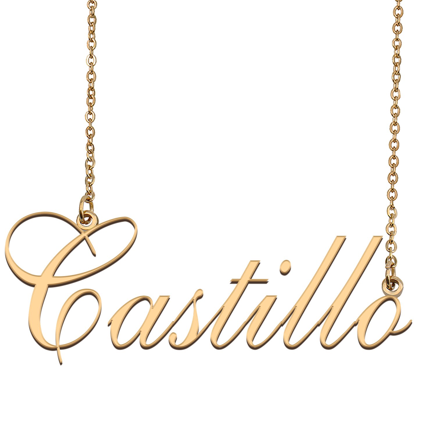 Custom Made Dainty My Name Necklace Best Friendship Jewelry Gifts for Her Castillo