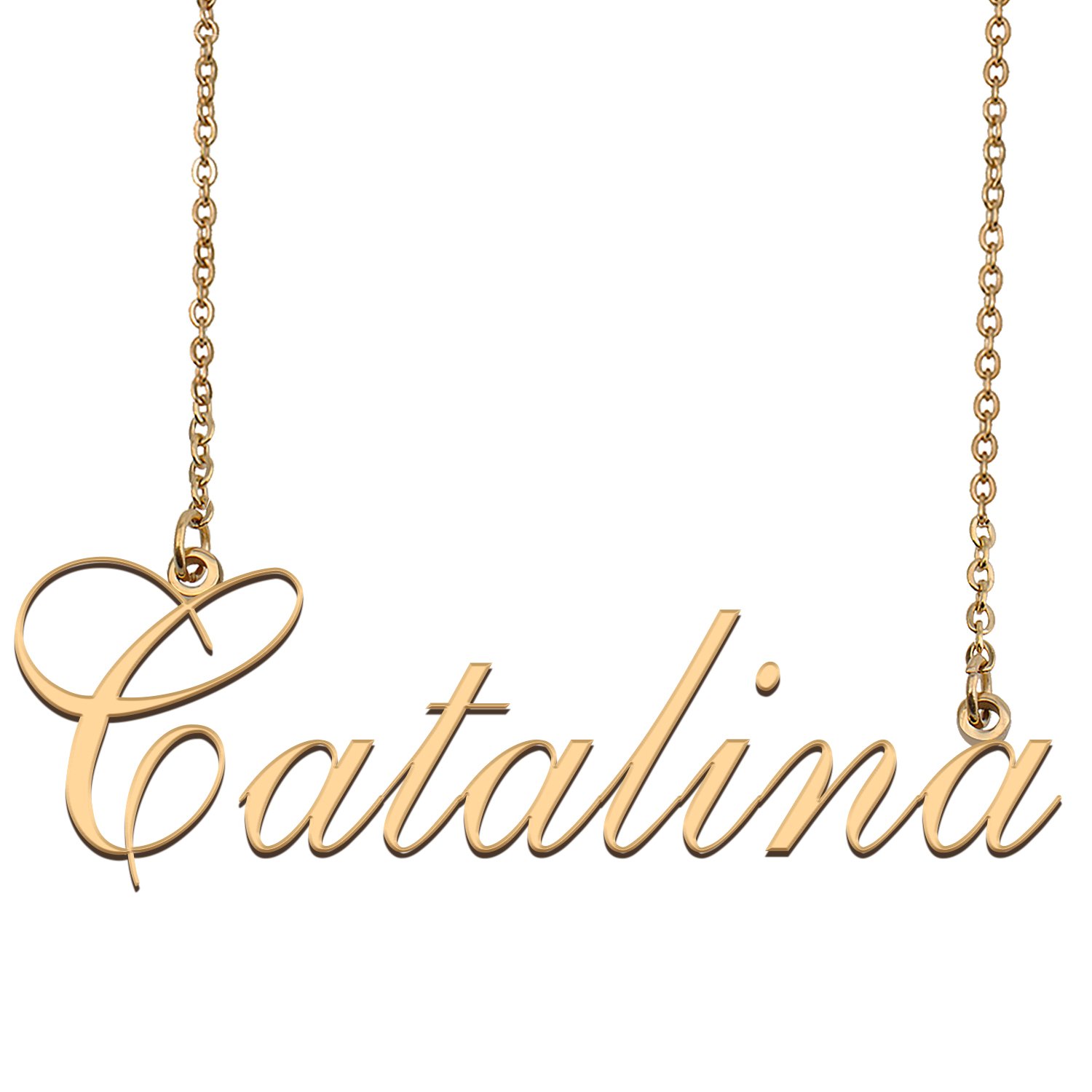 Custom Made Dainty My Name Necklace Best Friendship Jewelry Gifts for Her Catalina