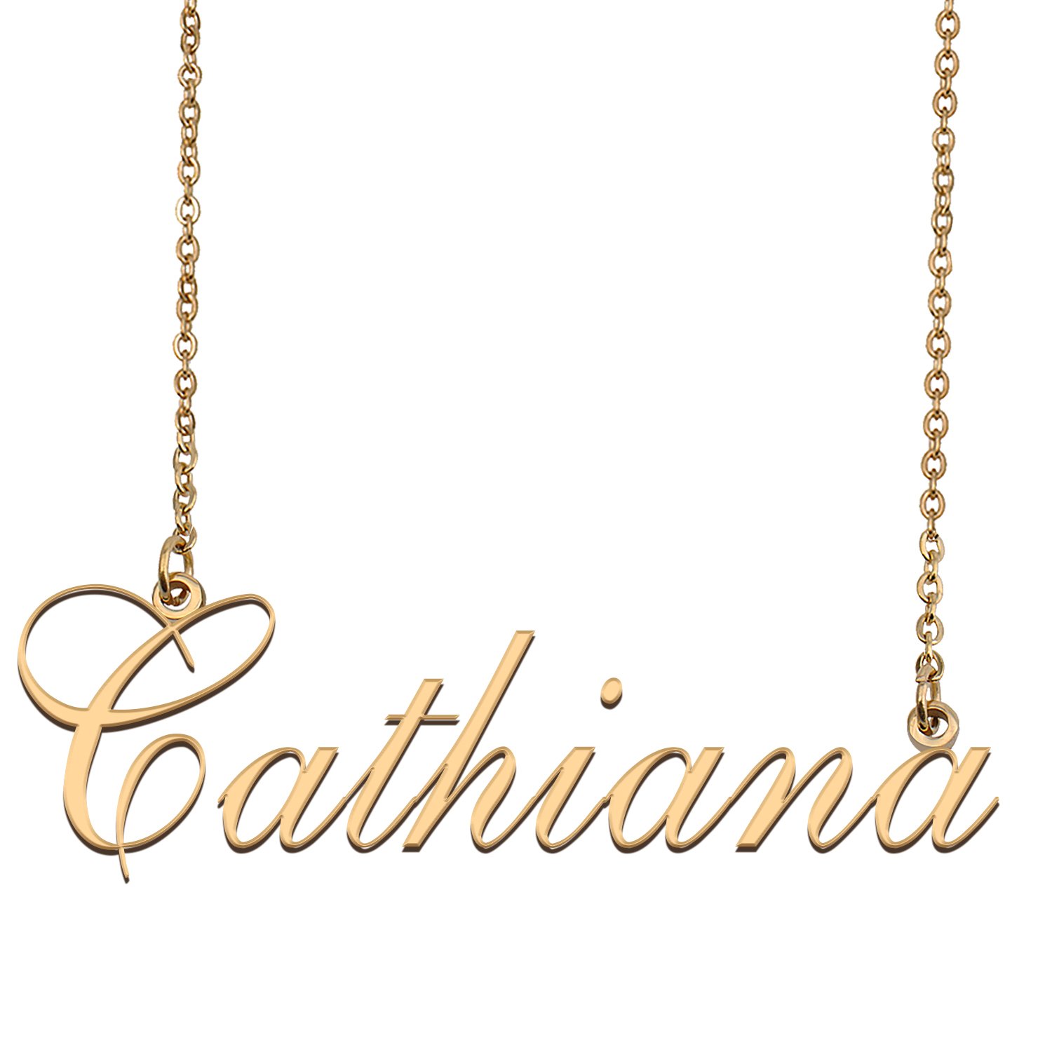 Custom Made Dainty My Name Necklace Best Friendship Jewelry Gifts for Her Cathiana