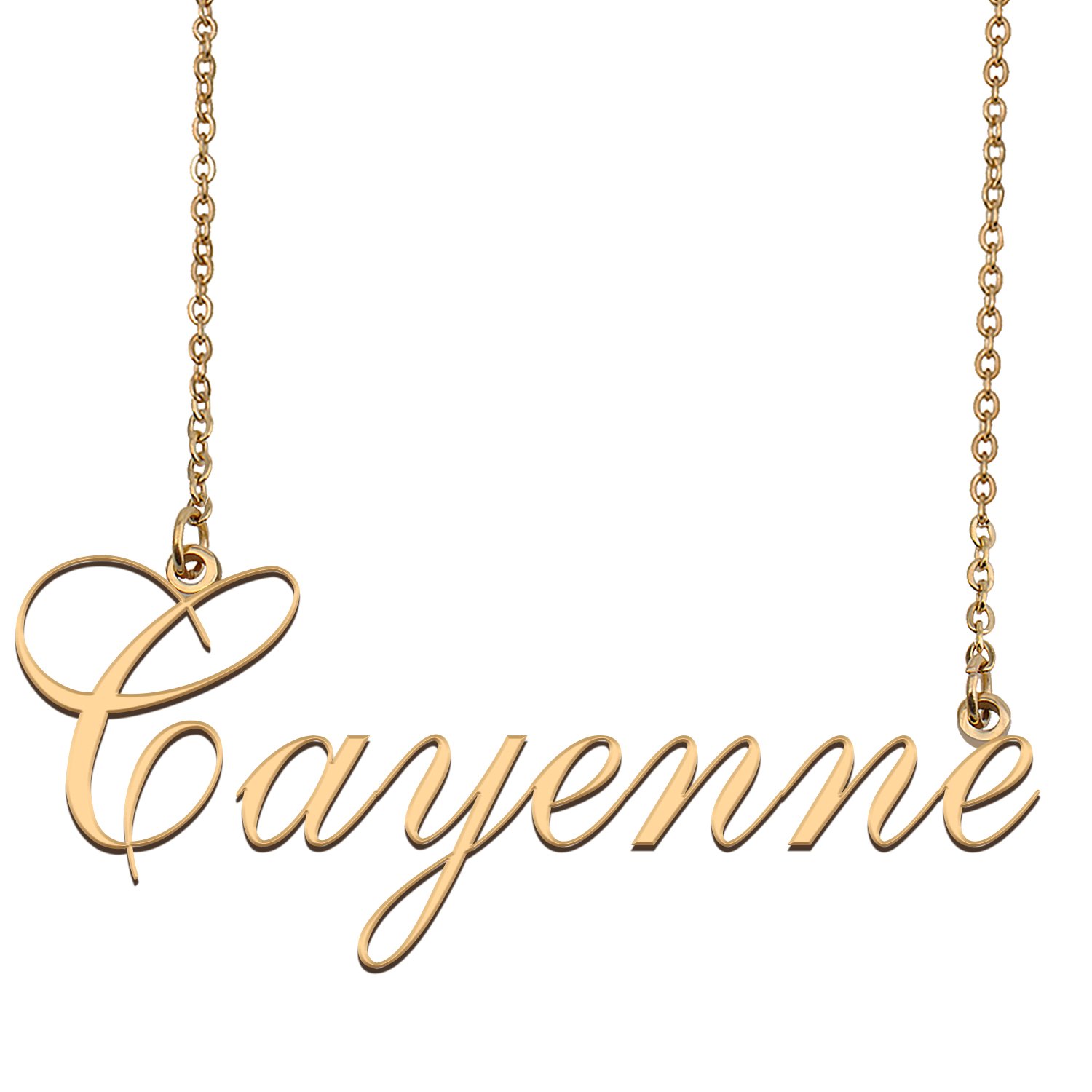 Custom Made Dainty My Name Necklace Best Friendship Jewelry Gifts for Her Cayenne