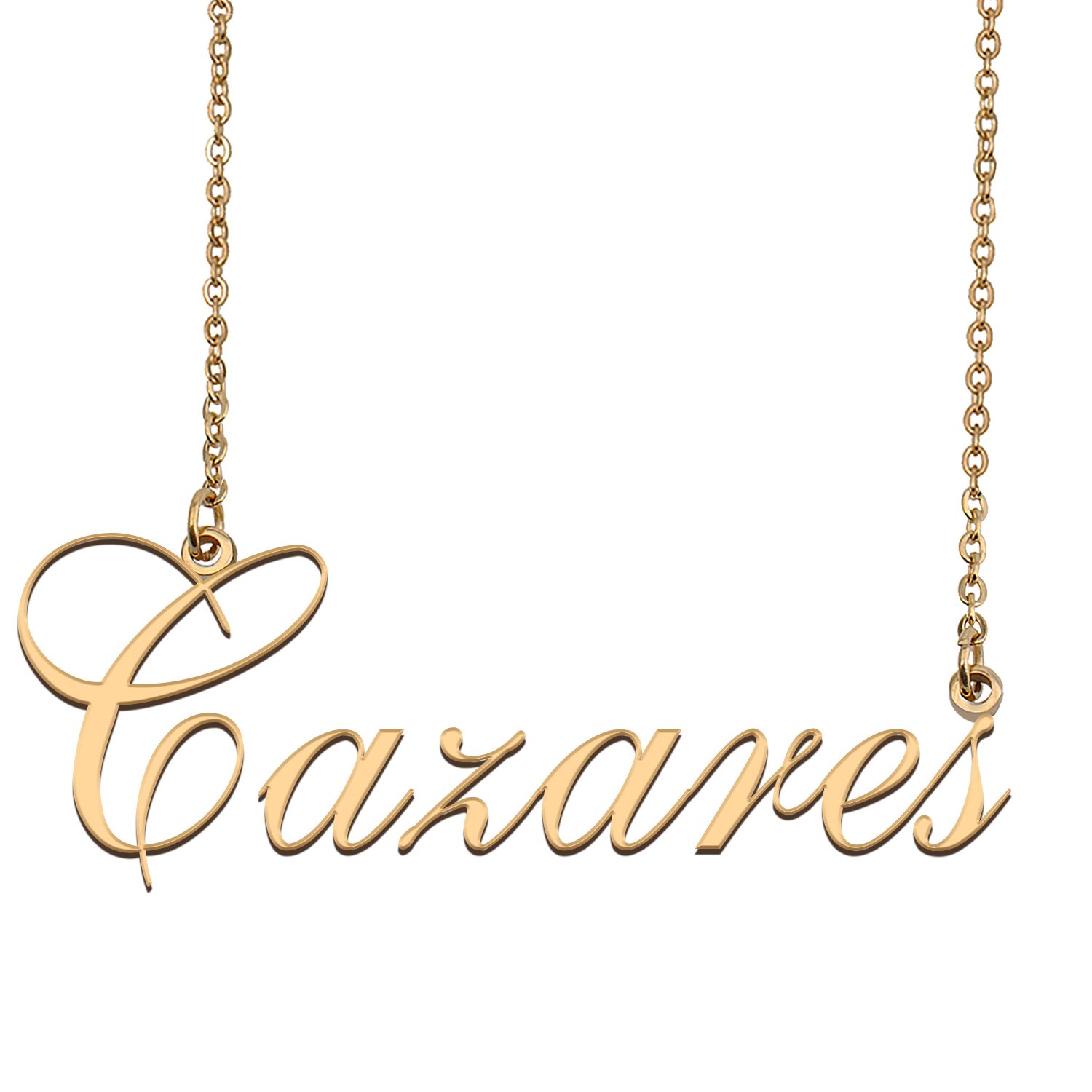 Custom Made Dainty My Name Necklace Best Friendship Jewelry Gifts for Her Cazares