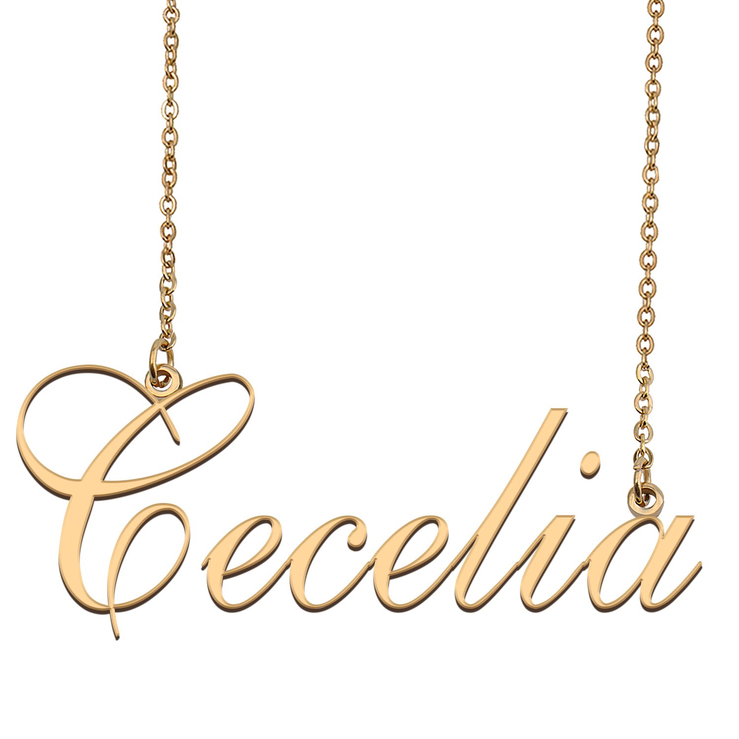 Custom Made Dainty My Name Necklace Best Friendship Jewelry Gifts for Her Cecelia