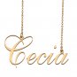 Custom Made Dainty My Name Necklace Best Friendship Jewelry Gifts for Her Cecia