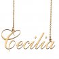 Custom Made Dainty My Name Necklace Best Friendship Jewelry Gifts for Her Cecilia