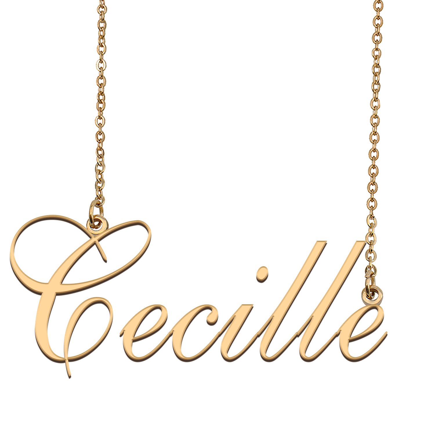 Custom Made Dainty My Name Necklace Best Friendship Jewelry Gifts for Her Cecille
