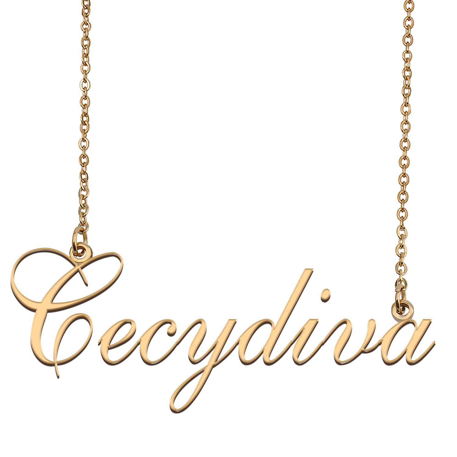 Custom Made Dainty My Name Necklace Best Friendship Jewelry Gifts for Her Cecydiva