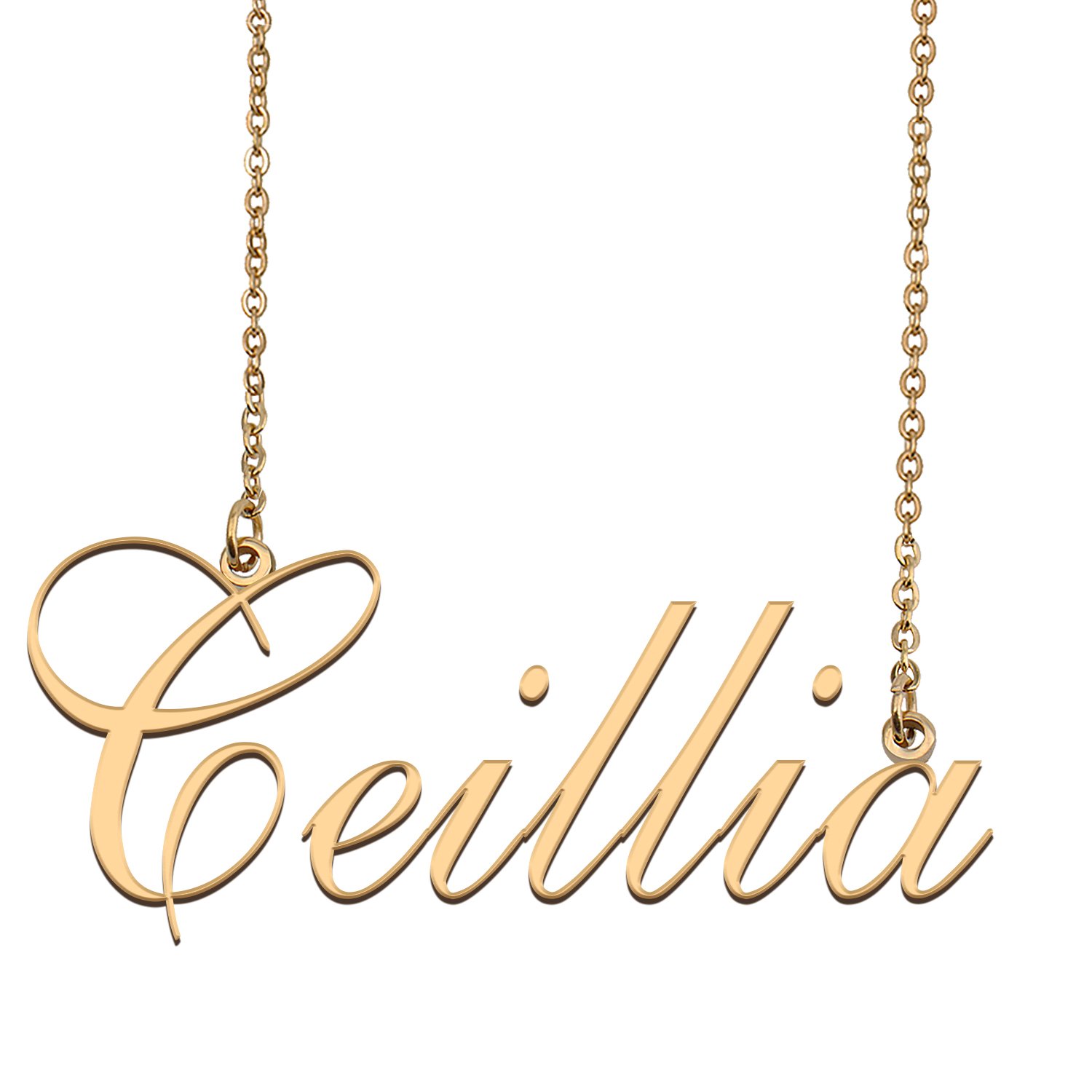 Custom Made Dainty My Name Necklace Best Friendship Jewelry Gifts for Her Ceillia