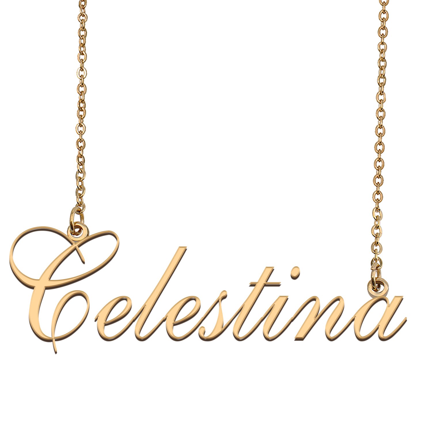 Custom Made Dainty My Name Necklace Best Friendship Jewelry Gifts for Her Celestina