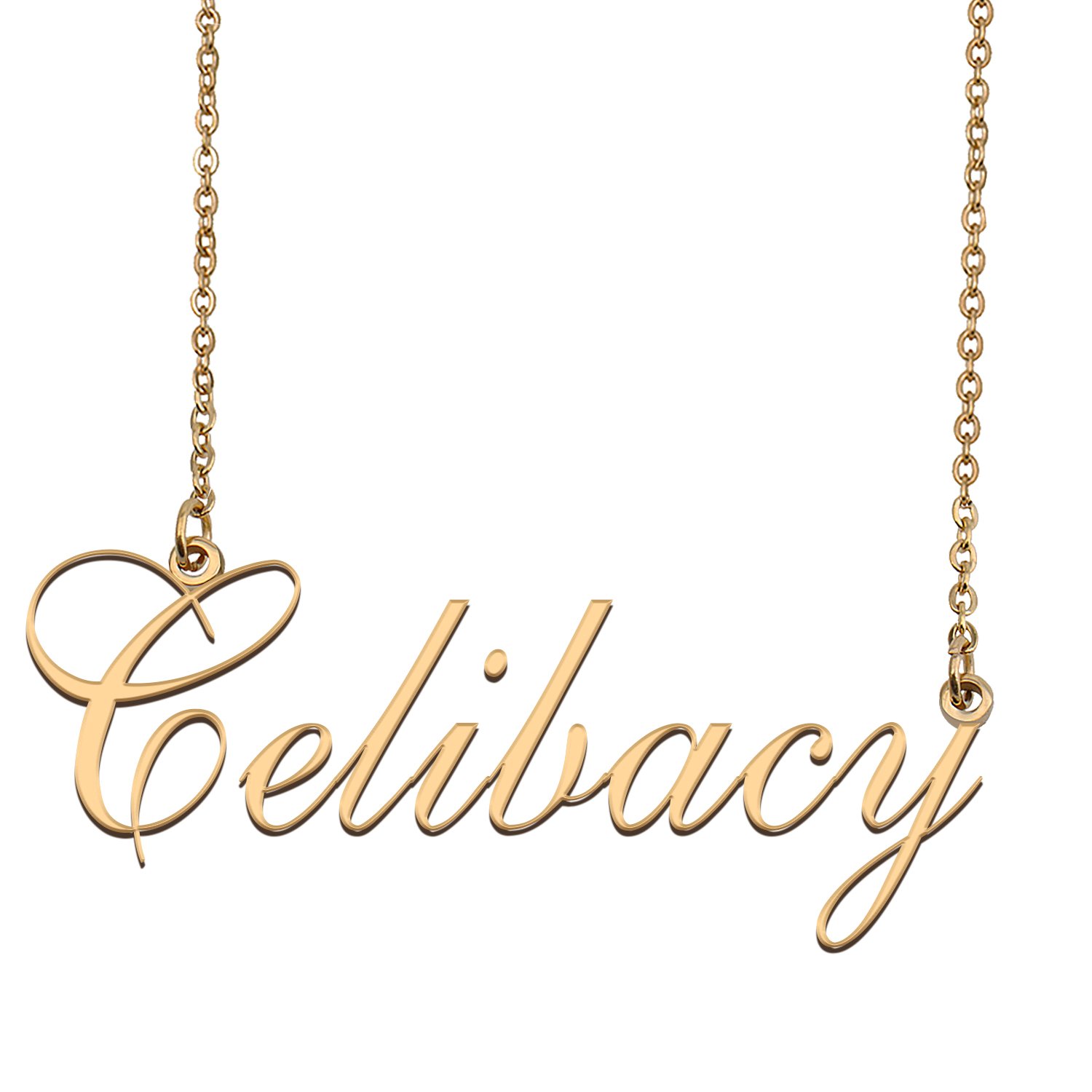 Custom Made Dainty My Name Necklace Best Friendship Jewelry Gifts for Her Celibacy