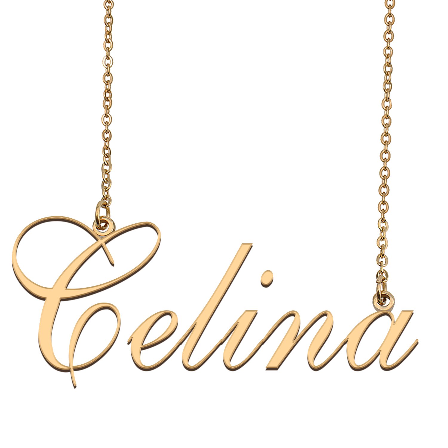 Custom Made Dainty My Name Necklace Best Friendship Jewelry Gifts for Her Celina