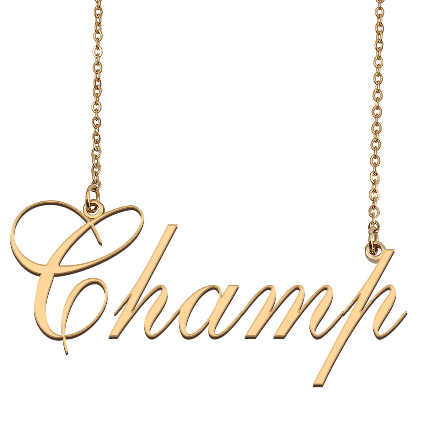Custom Made Dainty My Name Necklace Best Friendship Jewelry Gifts for Her Champ