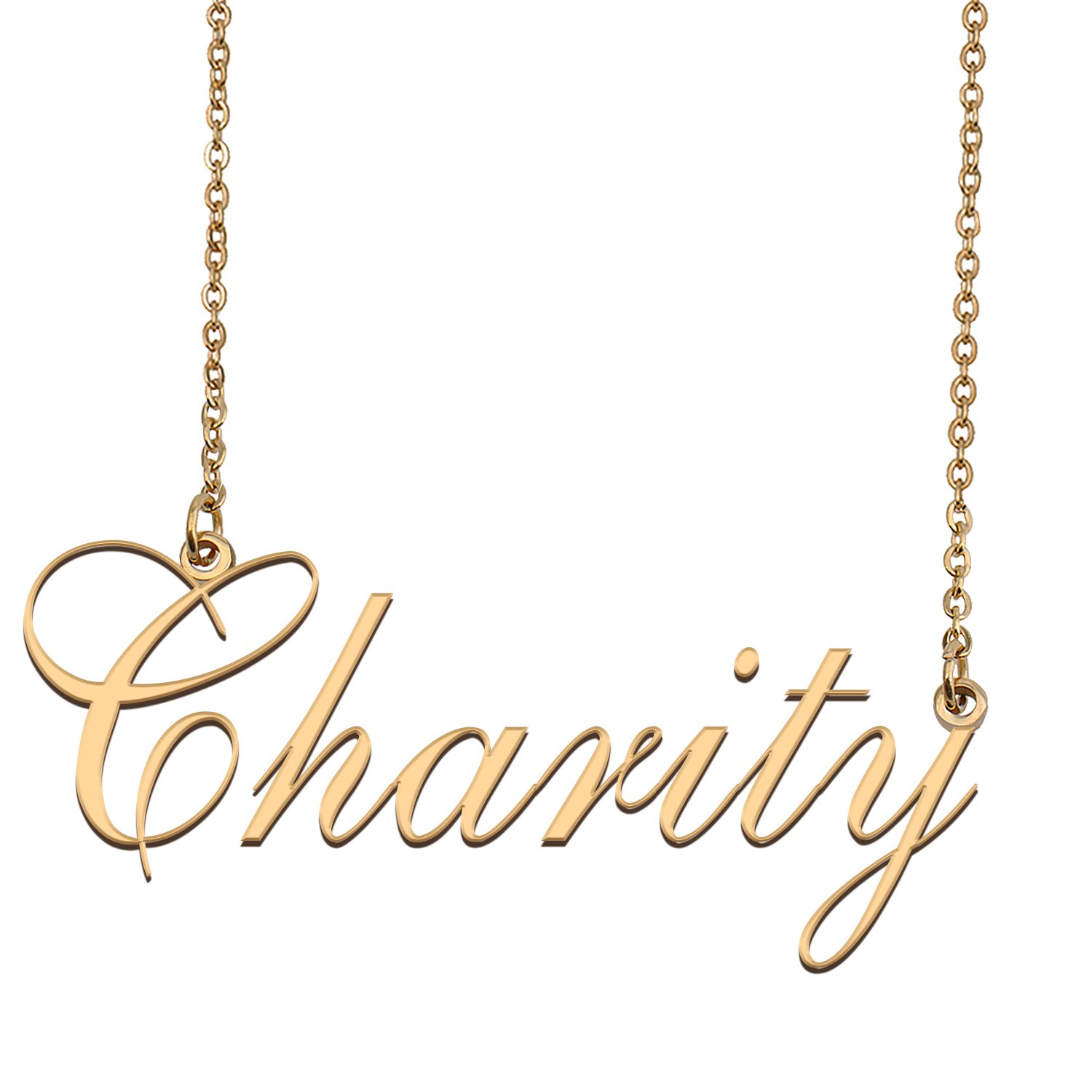 Custom Made Dainty My Name Necklace Best Friendship Jewelry Gifts for Her Charity