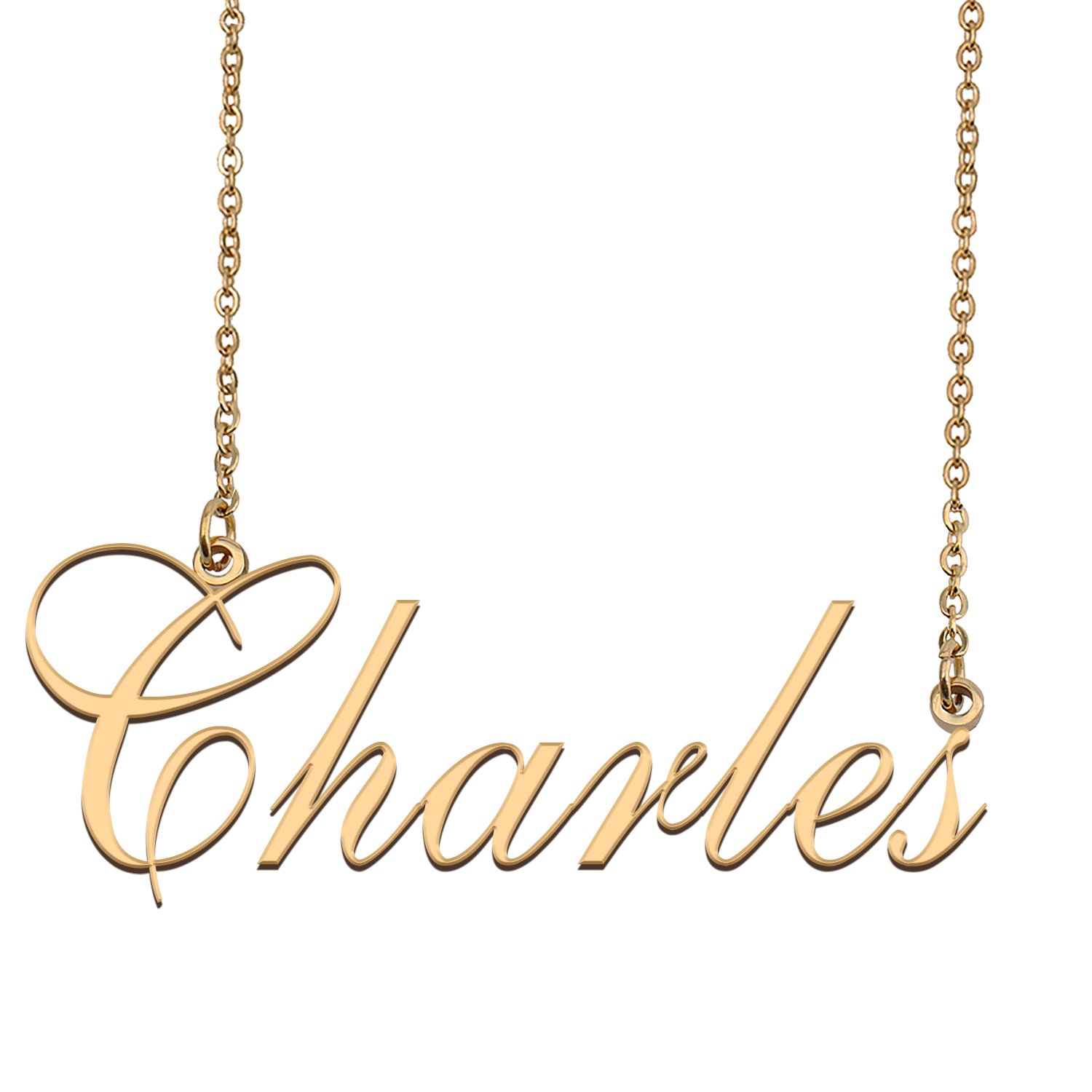 Custom Made Dainty My Name Necklace Best Friendship Jewelry Gifts for Her Charles