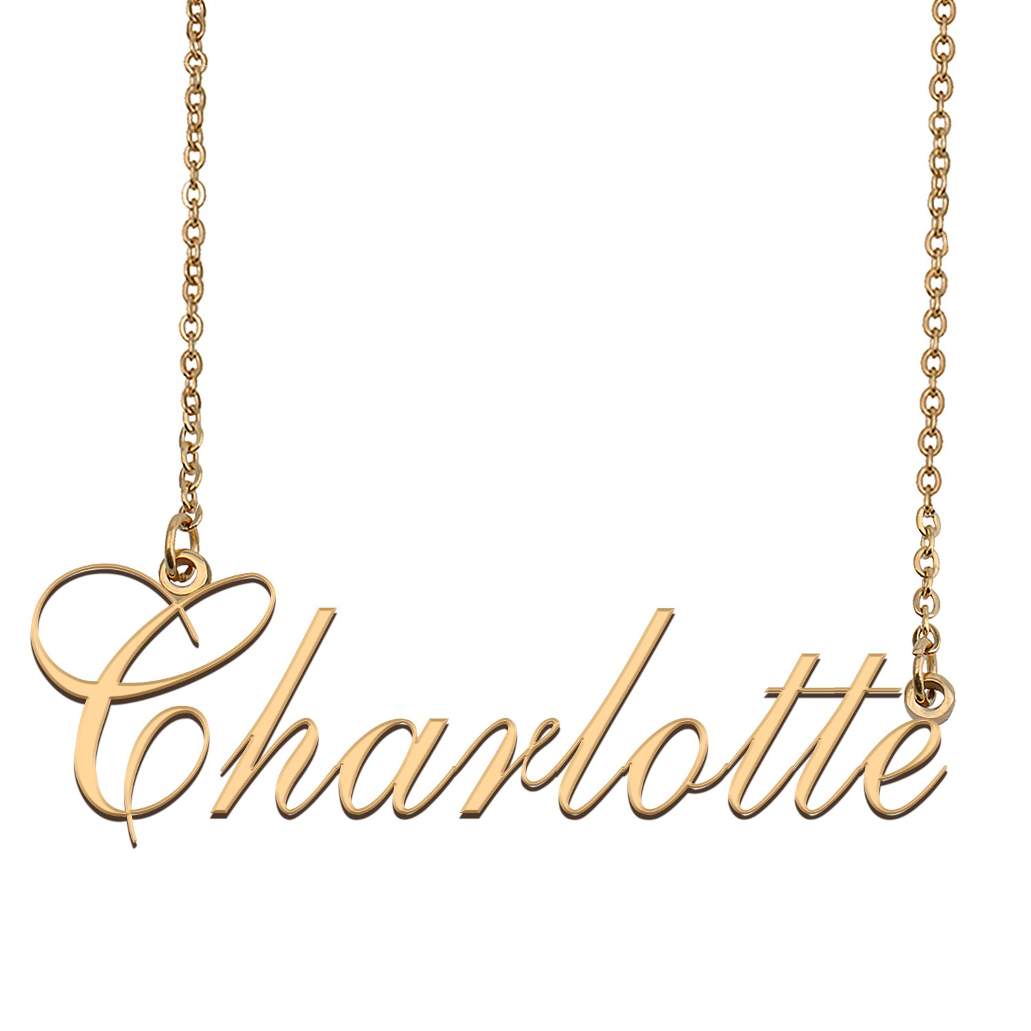 Custom Made Dainty My Name Necklace Best Friendship Jewelry Gifts for Her Charlotte