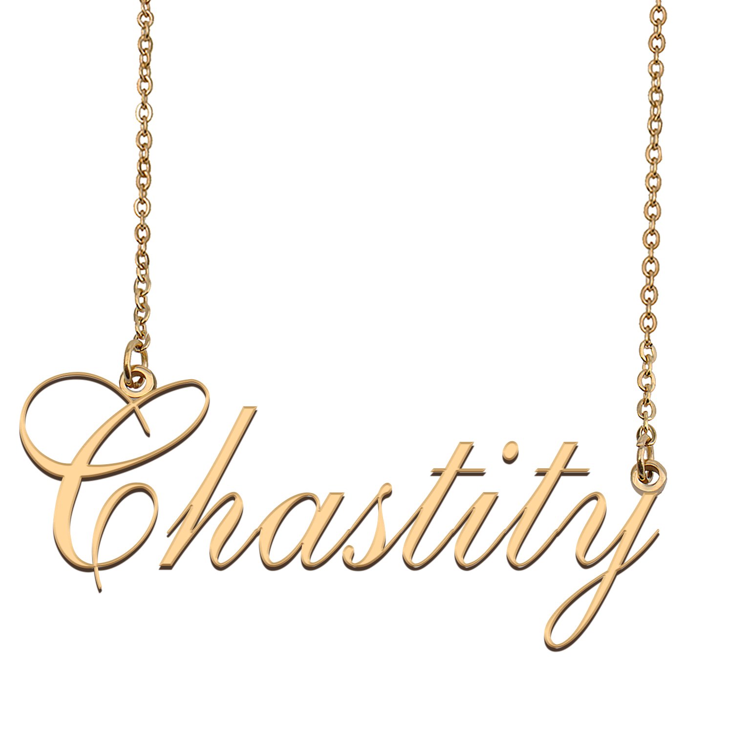Custom Made Dainty My Name Necklace Best Friendship Jewelry Gifts for Her Chastity