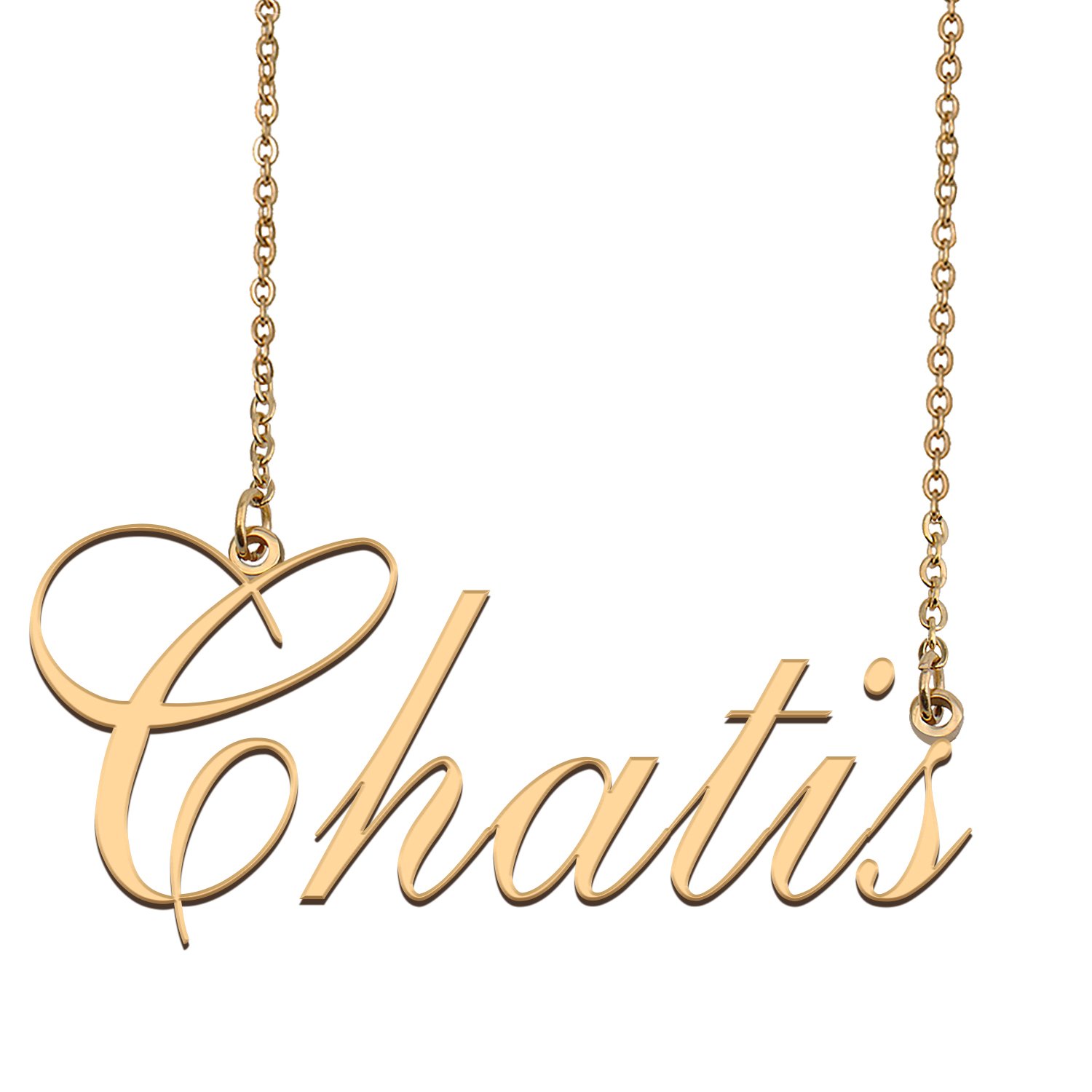 Custom Made Dainty My Name Necklace Best Friendship Jewelry Gifts for Her Chatis