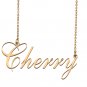 Custom Made Dainty My Name Necklace Best Friendship Jewelry Gifts for Her Cherry