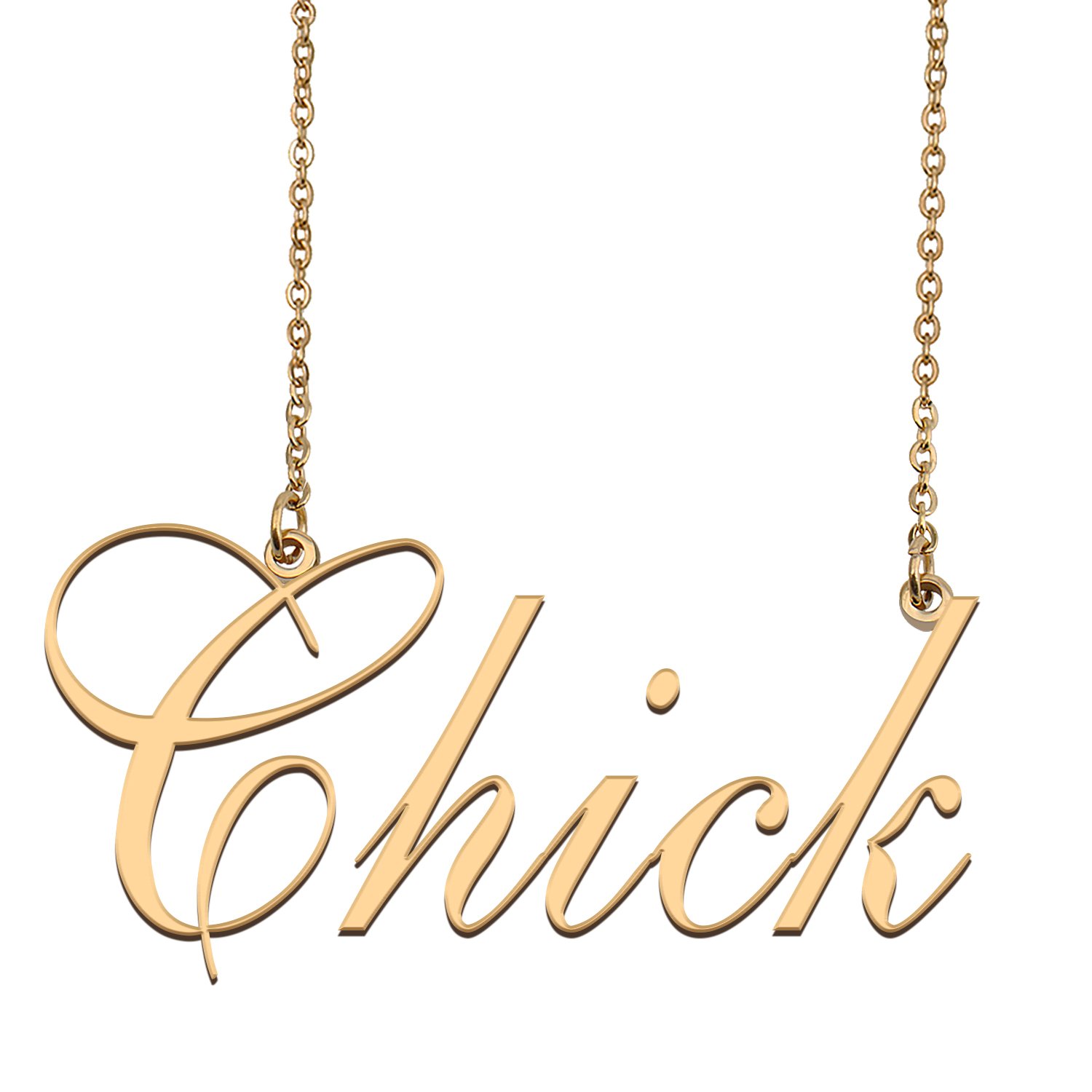 Custom Made Dainty My Name Necklace Best Friendship Jewelry Gifts for Her Chick