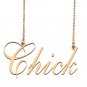 Custom Made Dainty My Name Necklace Best Friendship Jewelry Gifts for Her Chick