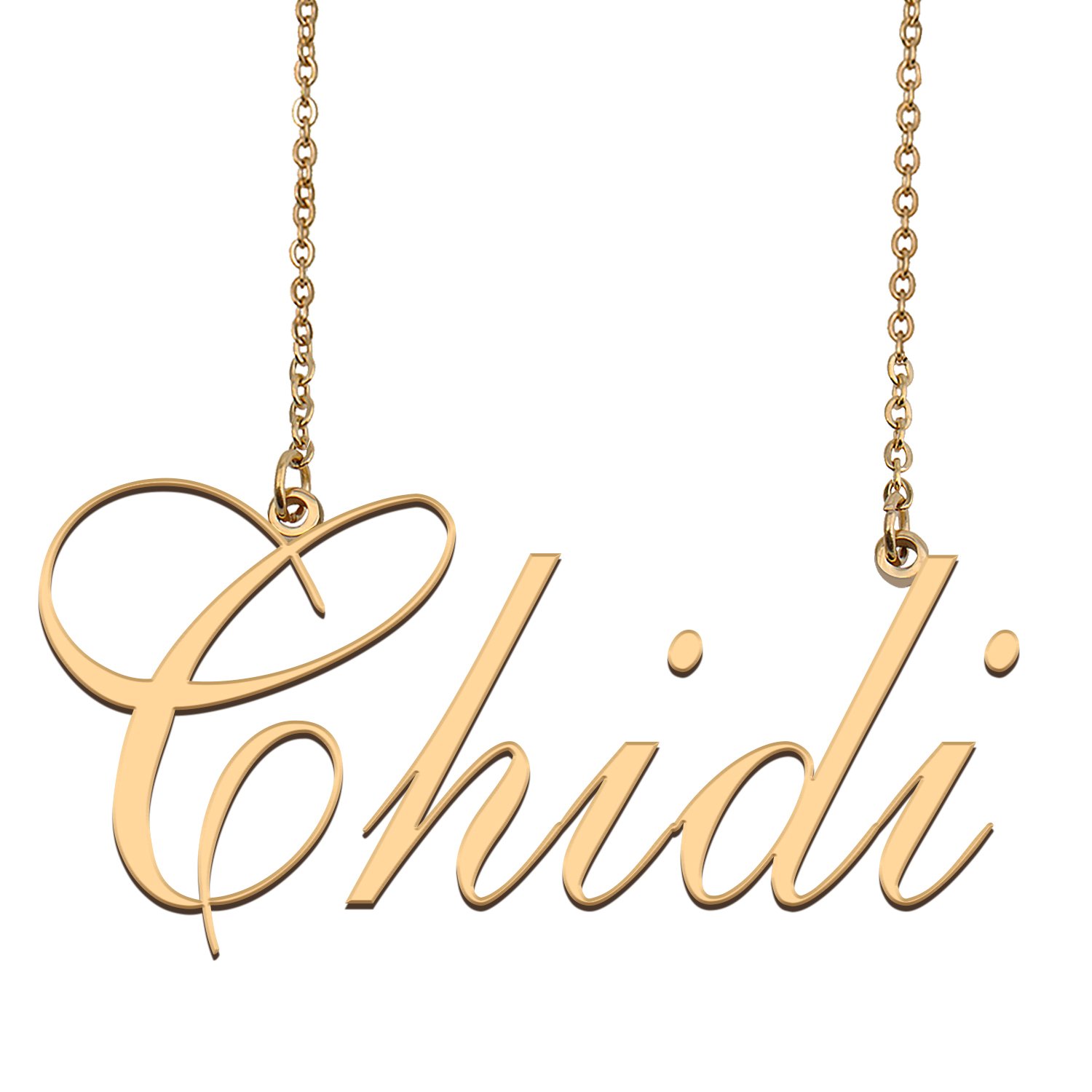 Custom Made Dainty My Name Necklace Best Friendship Jewelry Gifts for Her Chidi
